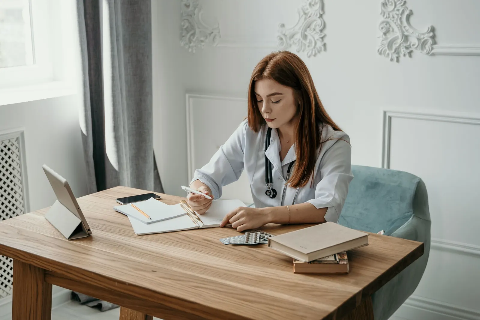 Tablet on a consultation desk